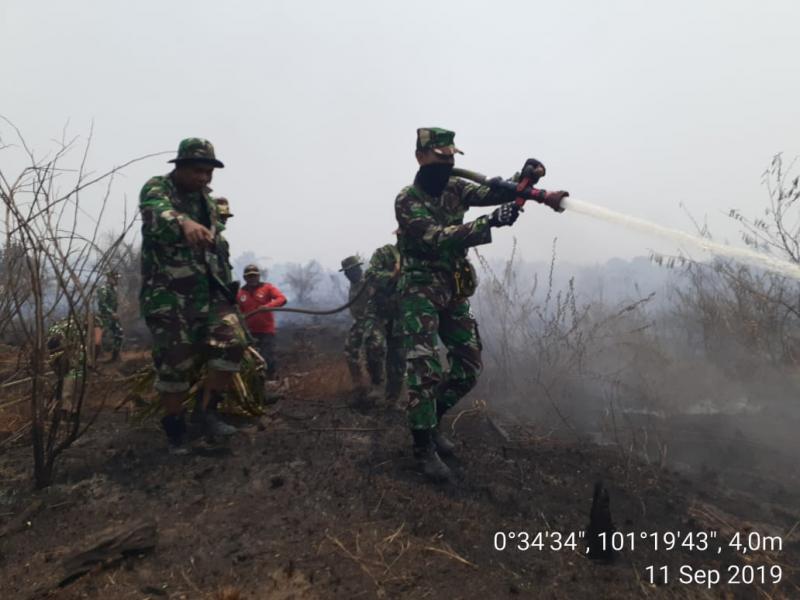 Upaya Masif TNI Dalam Penanganan Karhutla di Provinsi Riau