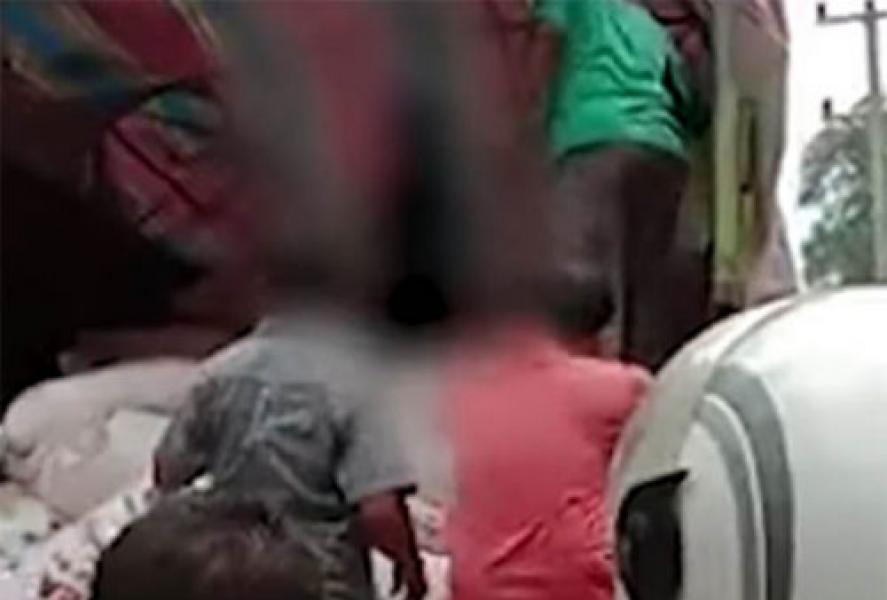 Viral, Video Mayat Tergantung di Bak Truk Diduga Terjadi di Bangkinang