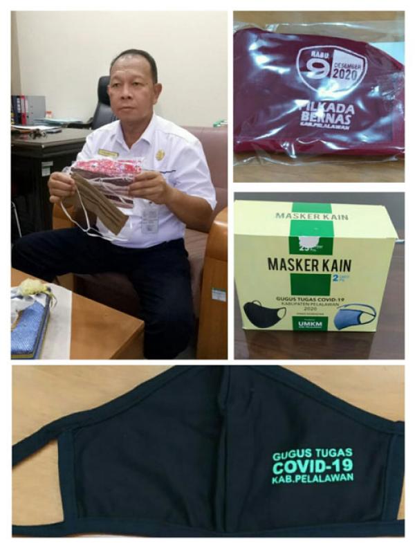 35 UMKM Binaan Diskop UKM Pelalawan Siapkan 40 ribu Lebih Masker Untuk Masyarakat dan Petugas Pilkada 