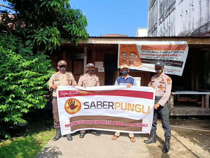 Brantas Pungli Jelang Pilkada, Polsek Kuala Kampar Sosialisasi di Kantor Panwascam