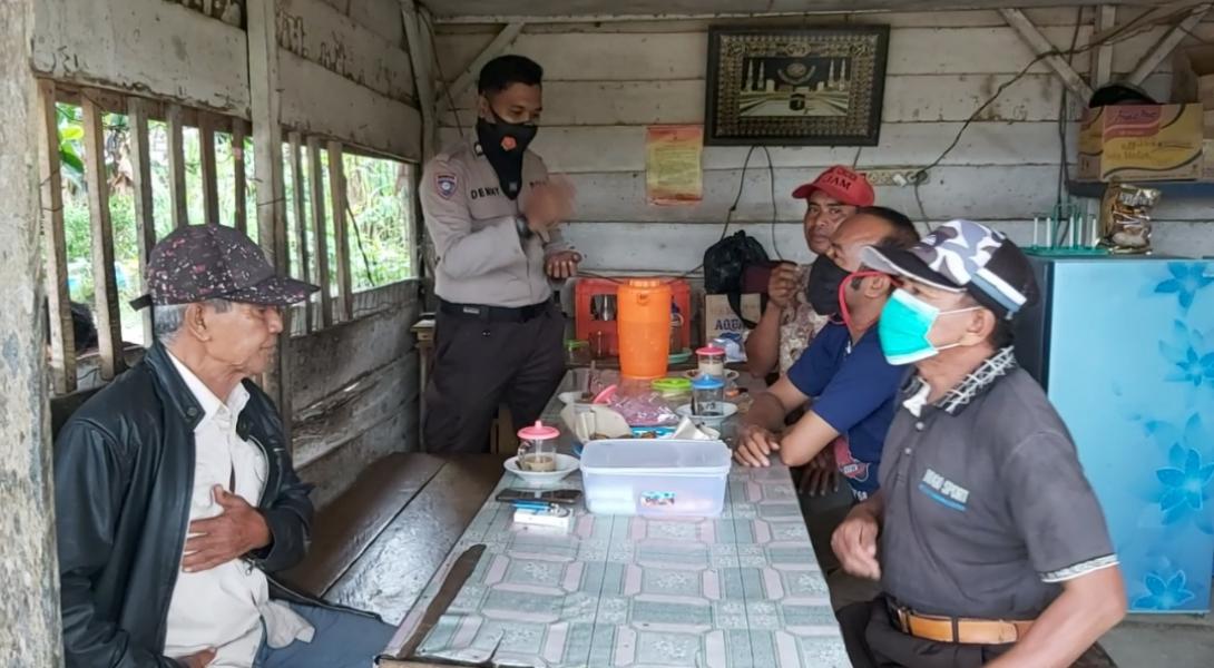 Cegah Covid-19, Polsubsektor Pelalawan Sosialisasikan AKB