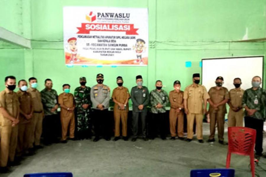 Danramil 02 Bersama Kapolsek Rambah Hadiri Deklarasi Damai