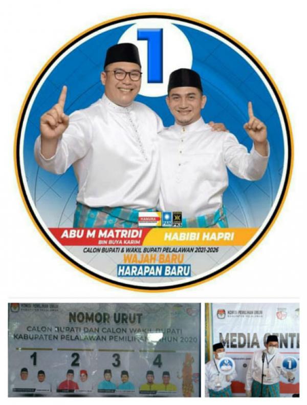 Dapat Nomor Urut 1, Ridi-Habibi Semakin Yakin Jadi Pelalawan Satu