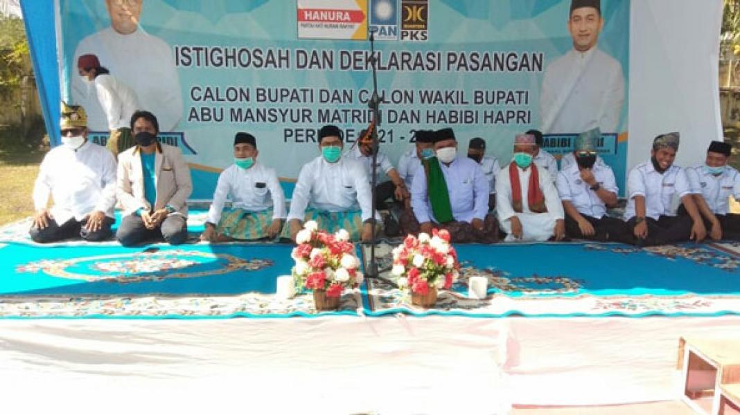 Deklarasi Pasangan Ridi-Habibi di Pilkada Pelalawan, Serukan Kemenangan Degan Cara Santun 