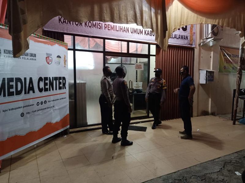 Jelang Pilkada 2020, Polsek Pangkalan Kerinci Intensif Giatkan Patroli 