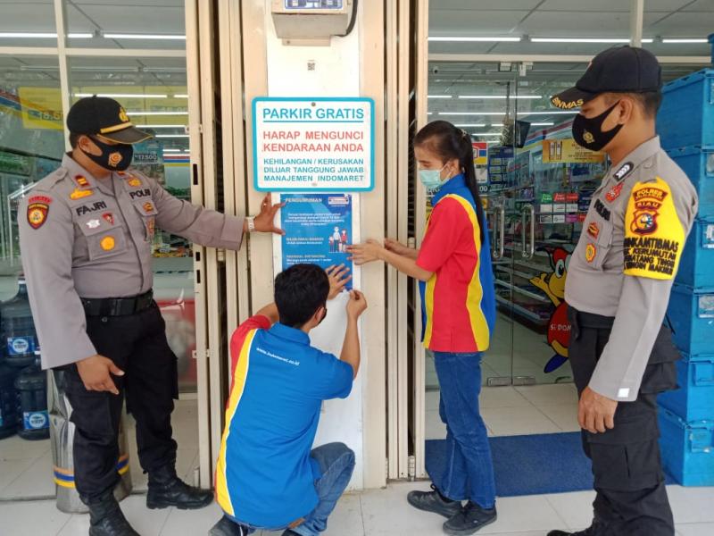 Kapolsek Kerumutan Turun Langsung Sosialisaikan Penerapan AKB di Wilayahnya