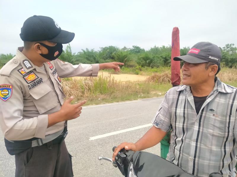 Operasi Yustisi, Polsek Bunut Sosialisasikan Perbub Pelalawan