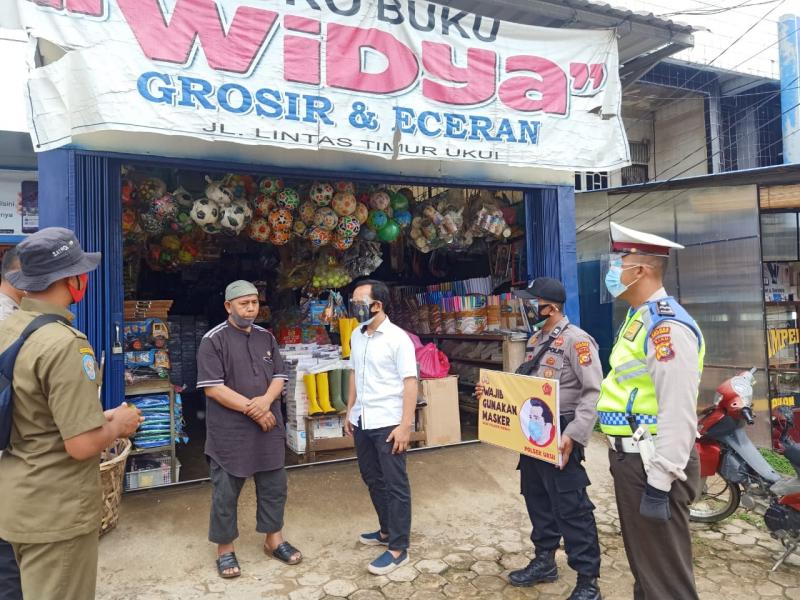 Operasi Yustisi, Polsek Ukui dan Satpol PP Razia Masyarakat tak Pakai Masker