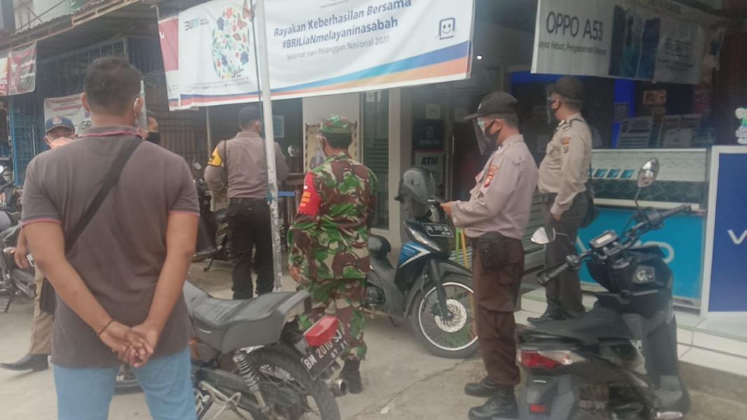 Operasi Yustisi Gabungan Polsek Pangkalan Kuras, 5 Warga Kedapatan Tak Pakai Masker