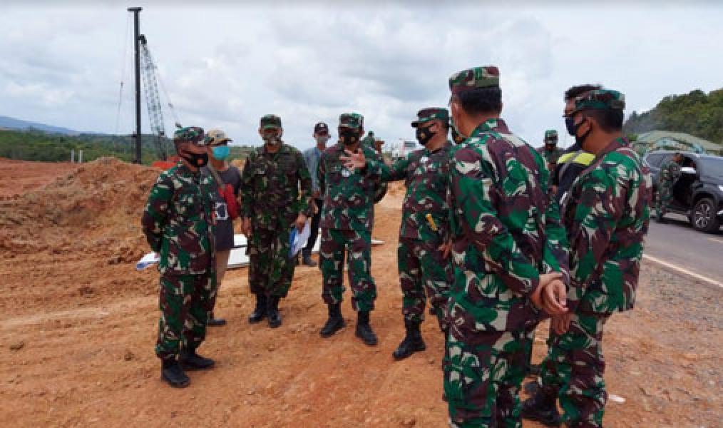 Pangkogabwilhan I Beserta Tim Irjen TNI Tinjau Kesiapan Sarpras Perkantoran  Makogabwilhan I di Dompak Tanjung Pinang