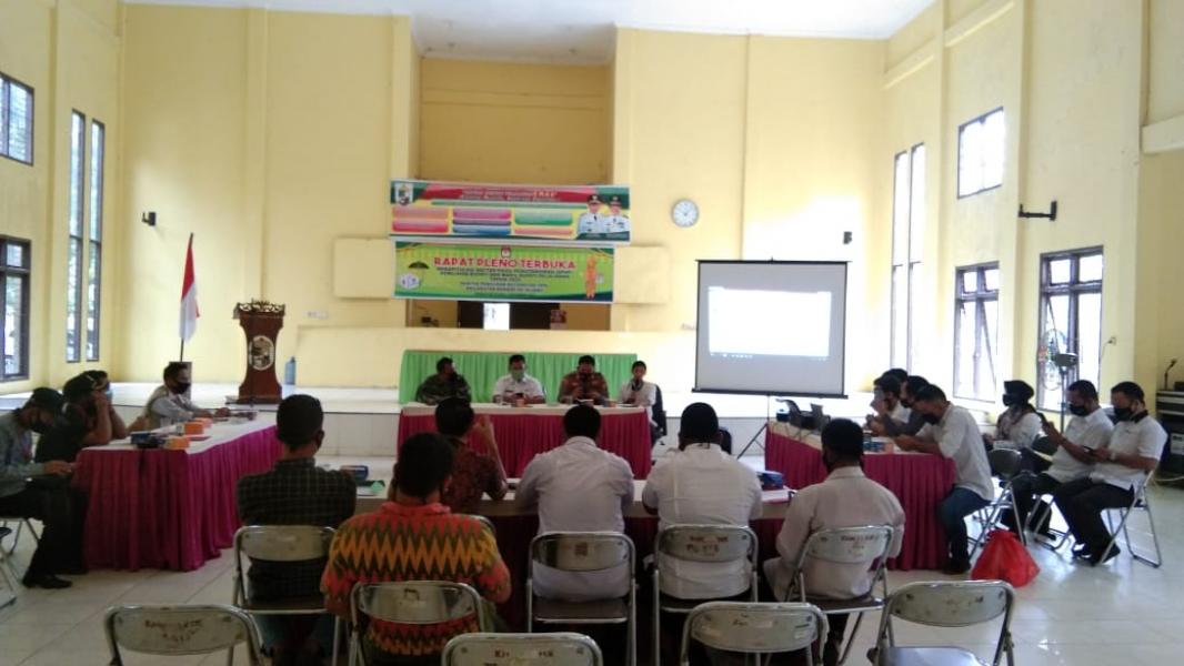 Polsek Bandar Sei Kijang Hadiri Rapat Terbuka Pleno  PPK Kecamatan Bandar Sei Kijang