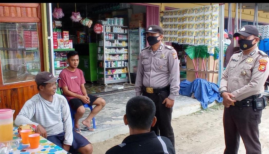 Polsek Bunut Sosialisasikan Ops Yustisi Pendisiplinan Masyarakat Menuju AKB