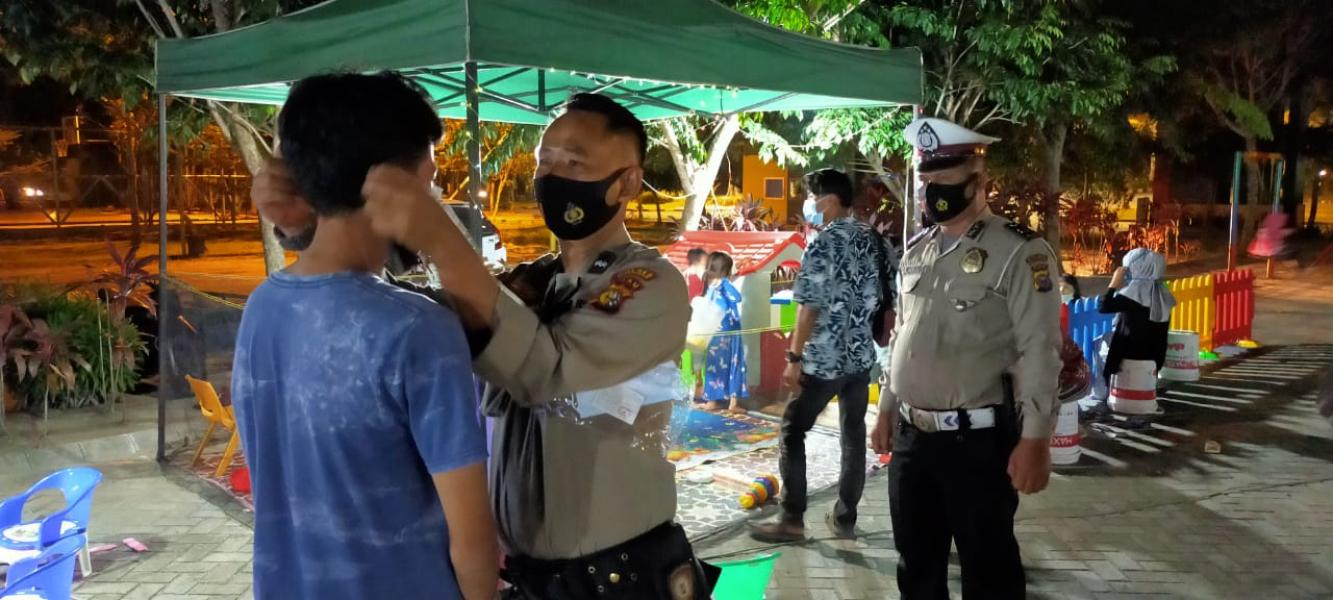 Polsek Pangkalan Kerinci Himbau Warga Patuhi Protokoler Kesehatan Covid-19