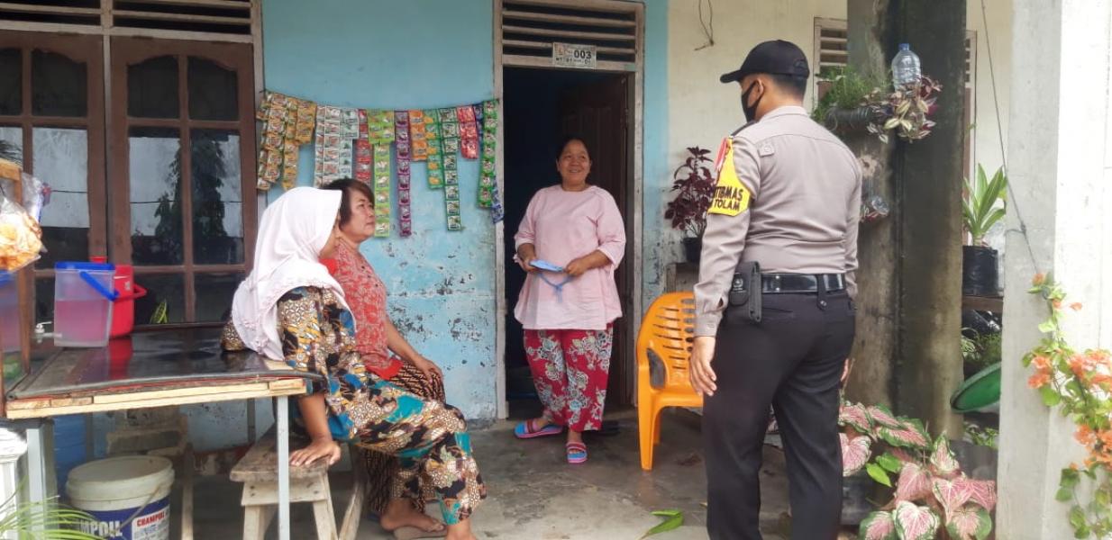 Polsubsektor Pelalawan Sosialisasikan AKB Cegah Covid-19