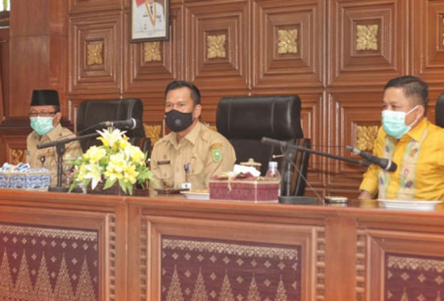 Rapat Perdana, Protokol Kesehatan dan Netralitas ASN di Pilkada Jadi Topik Utama Pjs Bupati Siak