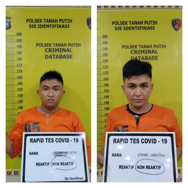 Setelah 38 Hari, Polsek Tanah Putih Bekuk 2 dari 6 Pelaku Sindikat Pencuri Uang Rp 200 Juta