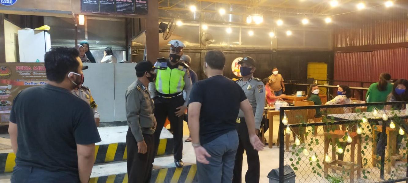 Tingkatkan Kamtibmas Polsek Pangkalan Kerinci Himbau Warga Saat Pilkada Patuhi Protokoler Kesehatan