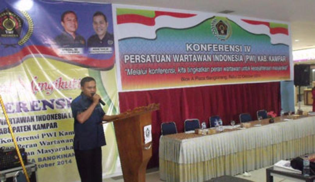 Afrizal Terpilih Secara Aklamasi Pimpin PWI Kampar Periode 2014-2017