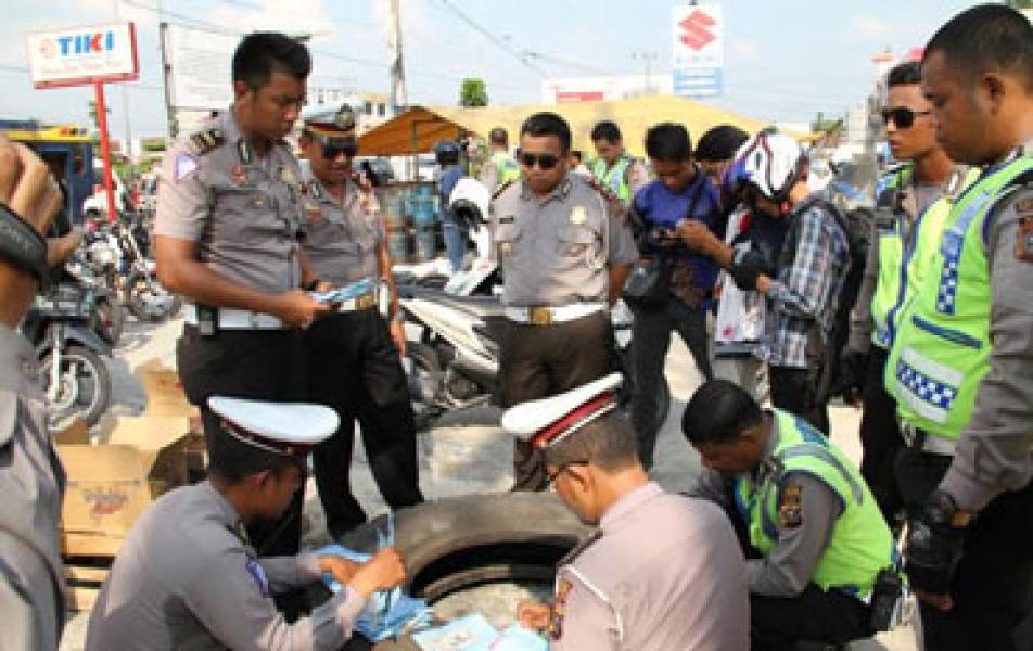 Hari Kedua Giat Rutin Penertiban Kendaraan Bermotor