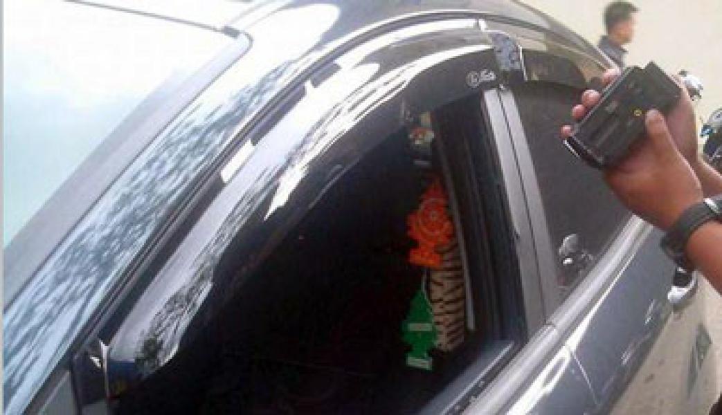 Mobil Kontingen Siak Korban Pencurian dengan Modus Pecah Kaca