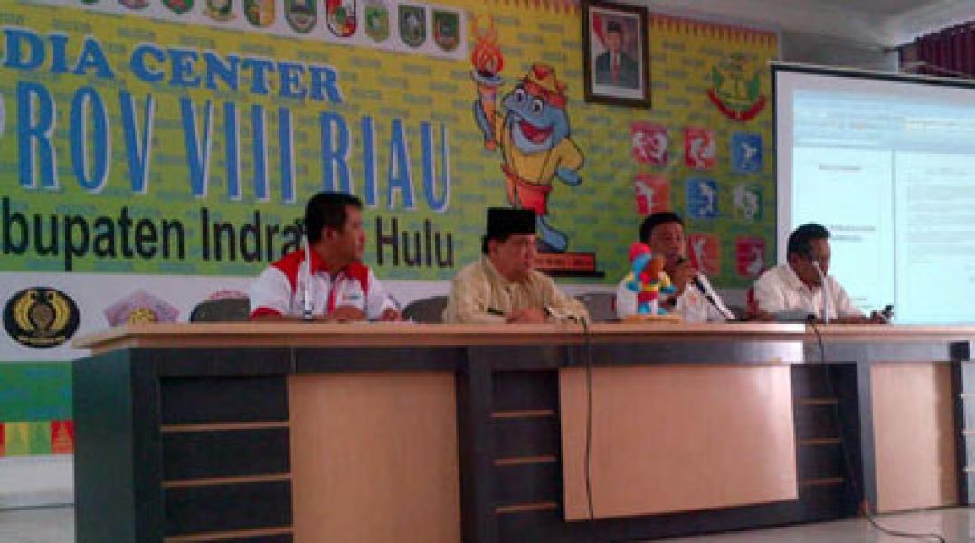 Panpel Porprov VIII Riau Gelar Konference Pers