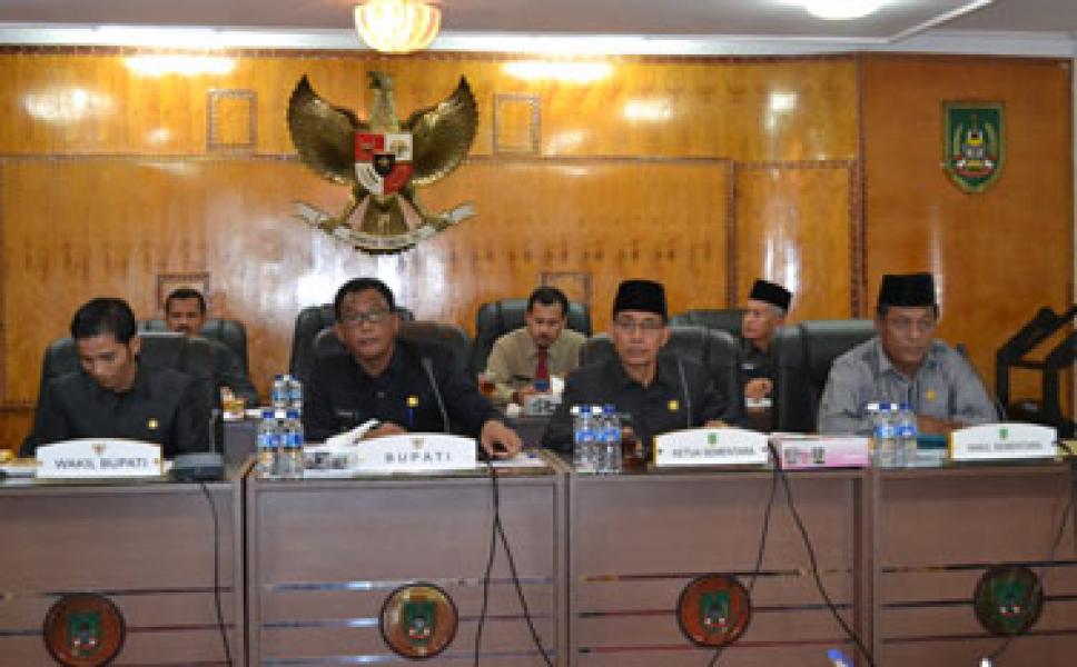Paripurna DPRD Rohil Umumkan Nama Ketua dan Wakil Ketua