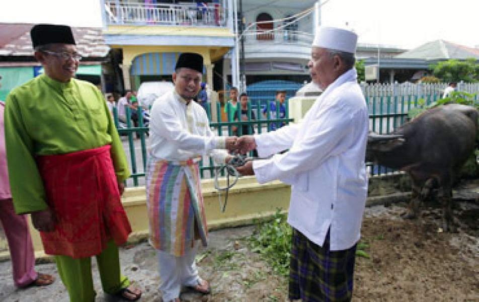 Pemkab Meranti Salurkan 27 Hewan Qurban  