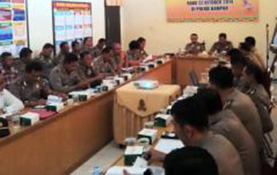 Polres Kampar Gelar Opsnal Anev Pelaksanaan Tugas Semester I 2014