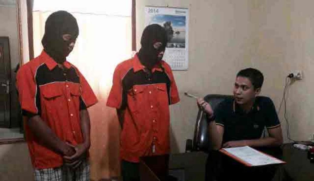 Polsek Rumbai Pesisir Tangkap Dua Pelaku Pembobol Rumah Kosong
