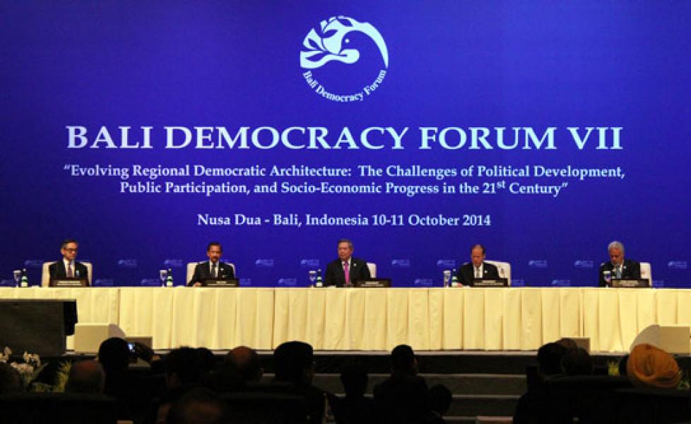 Presiden SBY Buka Bali Democracy Forum Ke VII