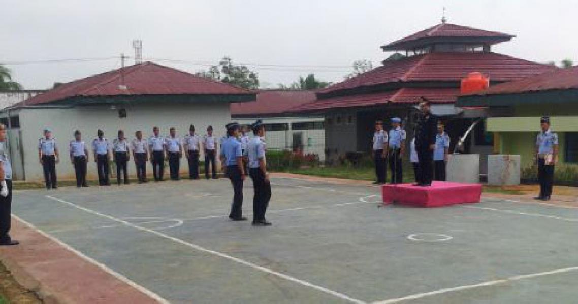 Rutan Kelas II B Rengat Gelar Upacara Peringatan Hari Dharma Karya Dhika 2014