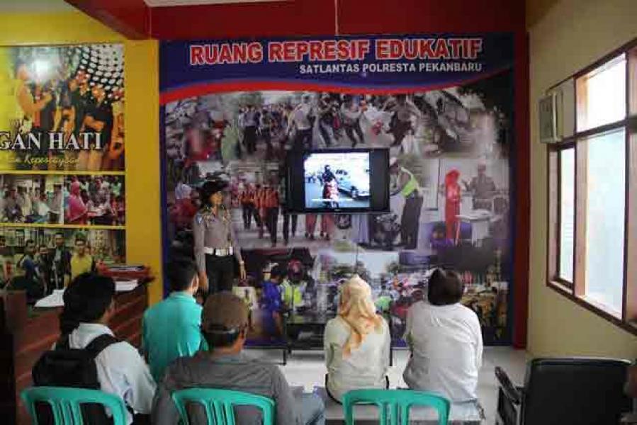 Sat Lantas Polresta Pekanbaru Dirikan Ruangan Repsensif Edukatif