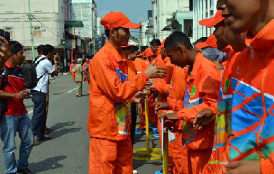 Wabup Lepas Keberangkatan Kontingen Rohil ke Ajang Porprov ke VIII