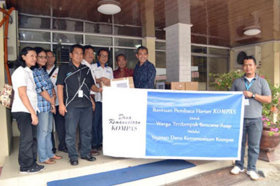 Disdikbud Riau Terima Bantuan Masker dari Kompas