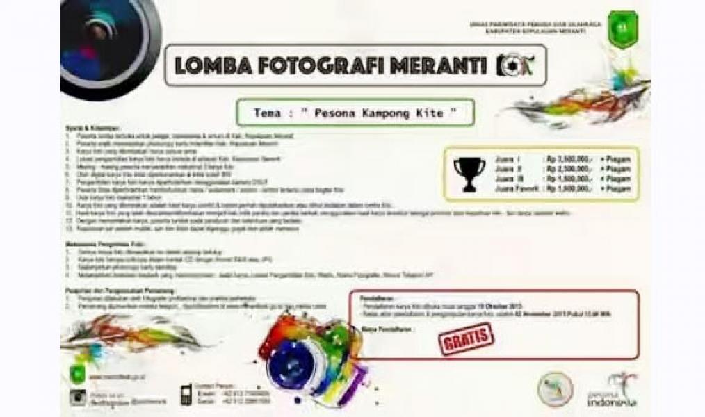 Disparpora Meranti Gelar Lomba Photo
