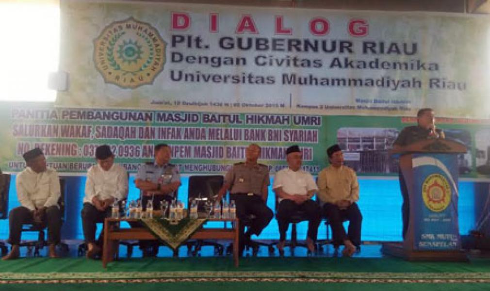 Listrik Padam di Acara Dialog Plt Gubri Dengan Civitas Akademika UMRI
