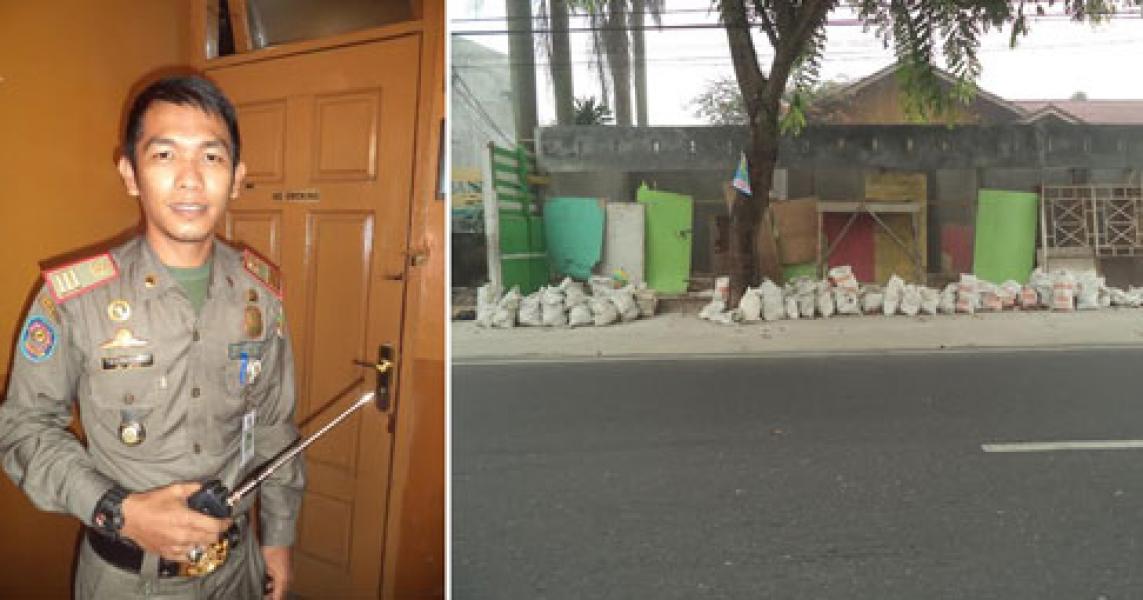 Menyalahi GSB, Satpol PP Enggan Bongkar Bangunan Kios Samping Bukopin Pasar Sail