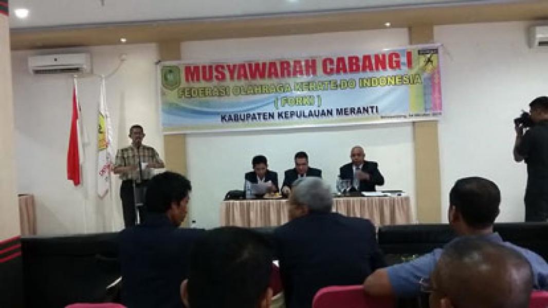 Musyawarah Cabang I Forki Kepulauan Meranti