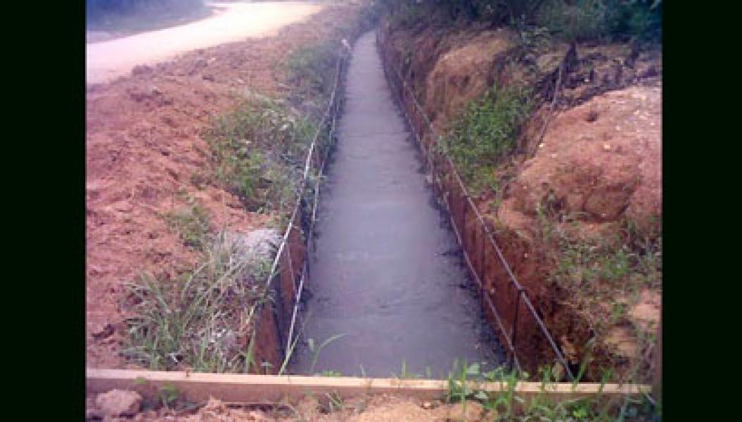 Pembangunan Drainase Desa Pasir Ringgit Tanpa Plank Proyek