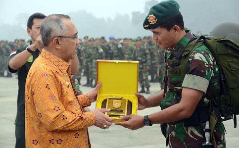 Plt Gubri: Terimakasih, TNI Sudah Bekerja Maksimal di Riau
