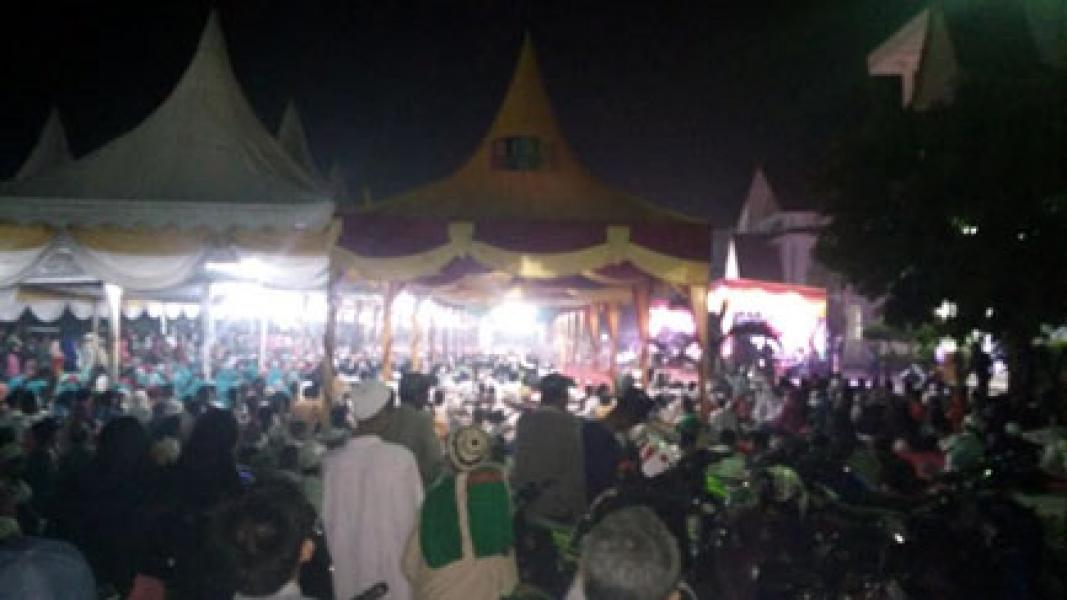 Sambut Tahun Baru Islam, Ustad Riza Muhammad Pukau Ribuan Masyarakat Rokan Hilir