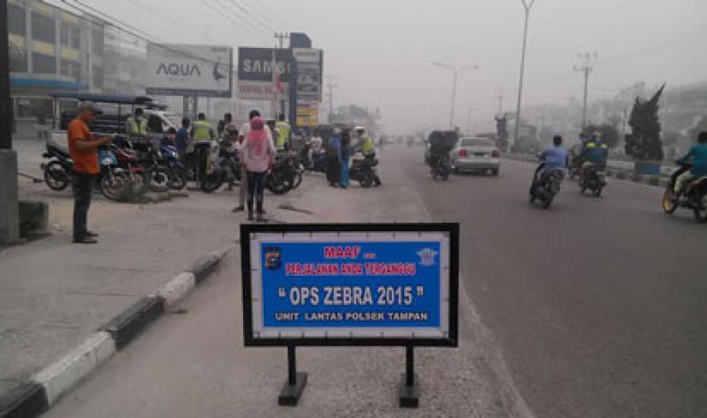 Tujuh Hari Gelaran Operasi Zebra Siak 2015, Sebanyak 4668 Pengendara Ditilang