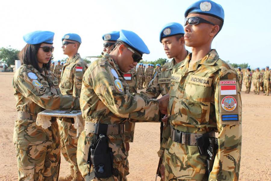 94 Prajurit Garuda Misi Perdamaian PBB Naik Pangkat di Darfur  