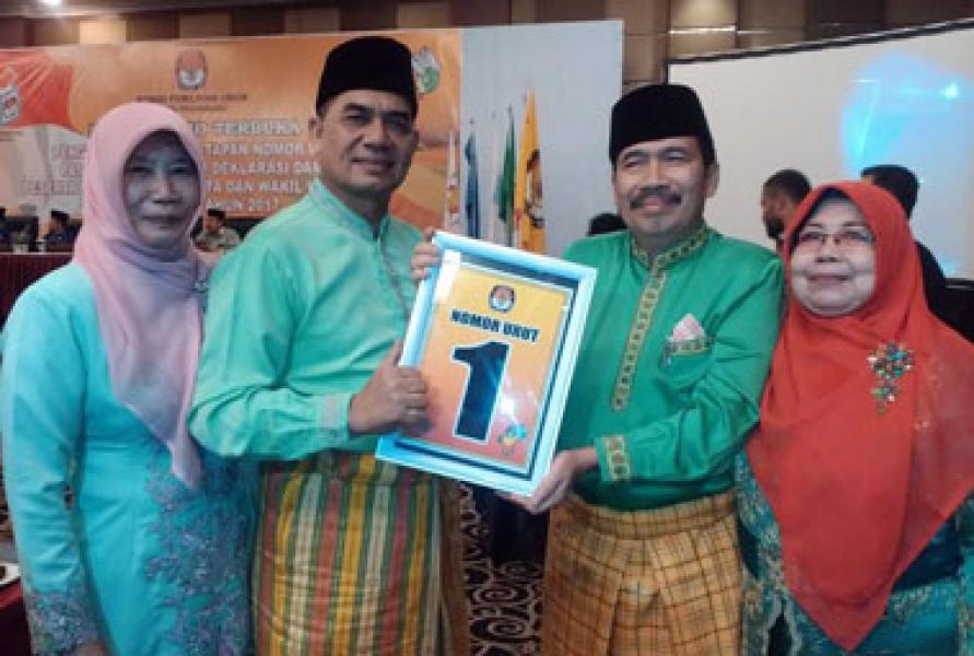Angka Keberuntungan, Paslon DR Syahril-Said Zohrin Nomor Urut 1