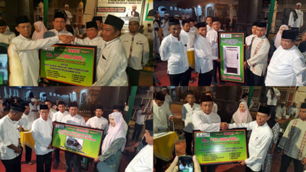 Baznas Pelalawan Salurkan Zakat Produktif Rp 217 Juta Untuk 117 Mustahiq