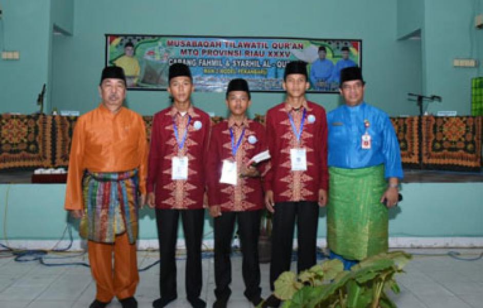 Bengkalis Keluar Sebagai Terbaik I Cabang Fahmil Quran MTQ Ke-XXXV Riau