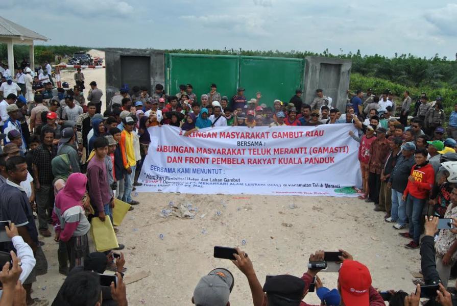 JMGR dan Front Pembela Rakyat Kuala Panduk Gelar Aksi di PT Mal