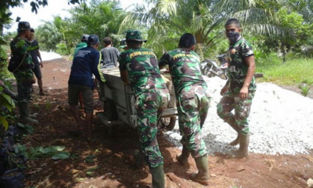 Jelang Penutupan TMMD Ke-97 Kodim Bengkalis, Semangat Prajurit dan Masyarakat Tidak Pernah Luntur