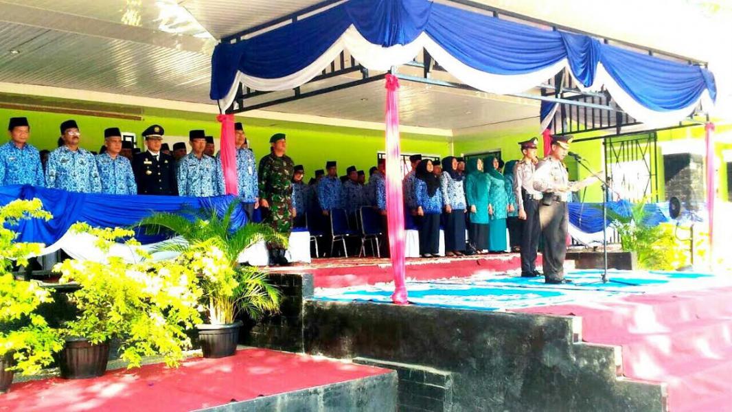 Kapolres Kampar Pimpin Upacara Hari Sumpah Pemuda Ke-88 di Lapangan Pelajar Bangkinang
