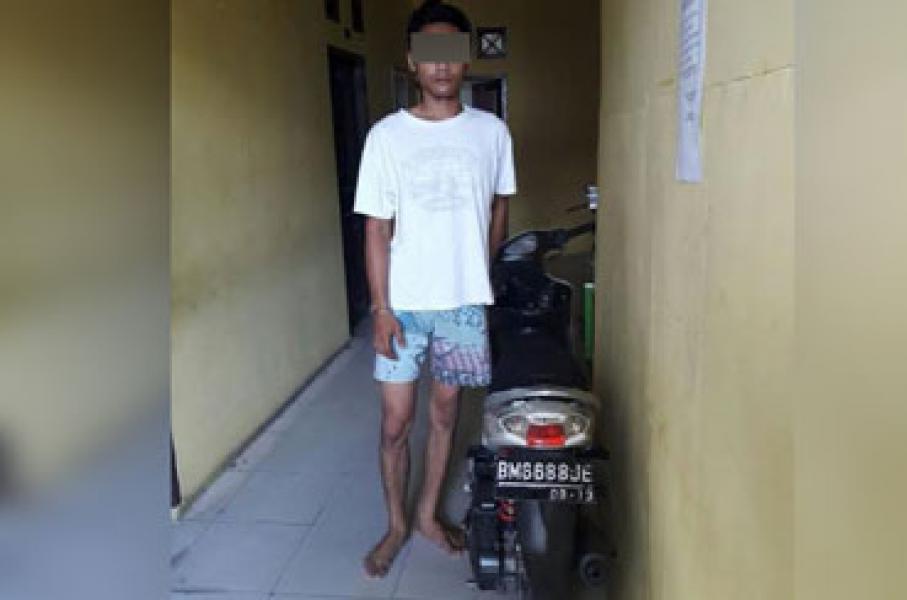 Maling Motor Ditangkap Saat Hendak Jual Motor Curiannya